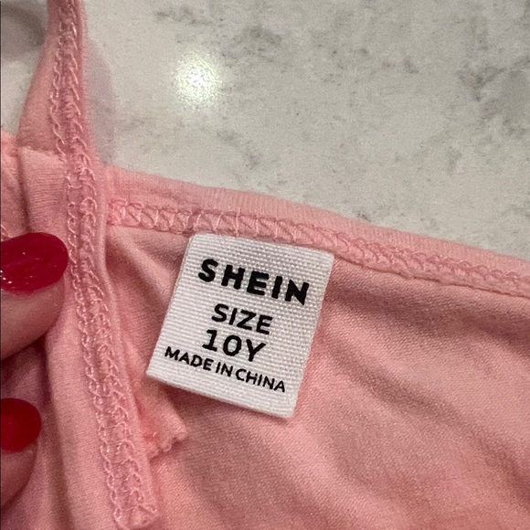 SHEIN Pink Ruffle Kids Matching Set - Picture 7 of 8